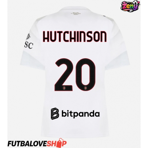 Dres AC Milan Omari Hutchinson #20 Preč pre Ženy 2026-27 Krátky Rukáv
